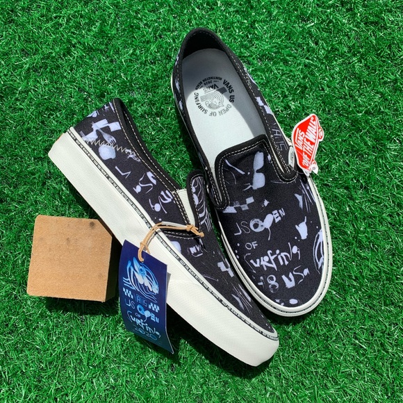 vans classic slip on repeat black marshmallow true white exclusive